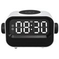 thumbnail image 5 of Reloj Despertador Digital 3 en 1 Pantalla LED 15W Configuración de 2 Alarmas Reloj Digital con Carga Inalámbrica de 15W y Función de Altavoz Bluetooth Blanco, 5 of 5