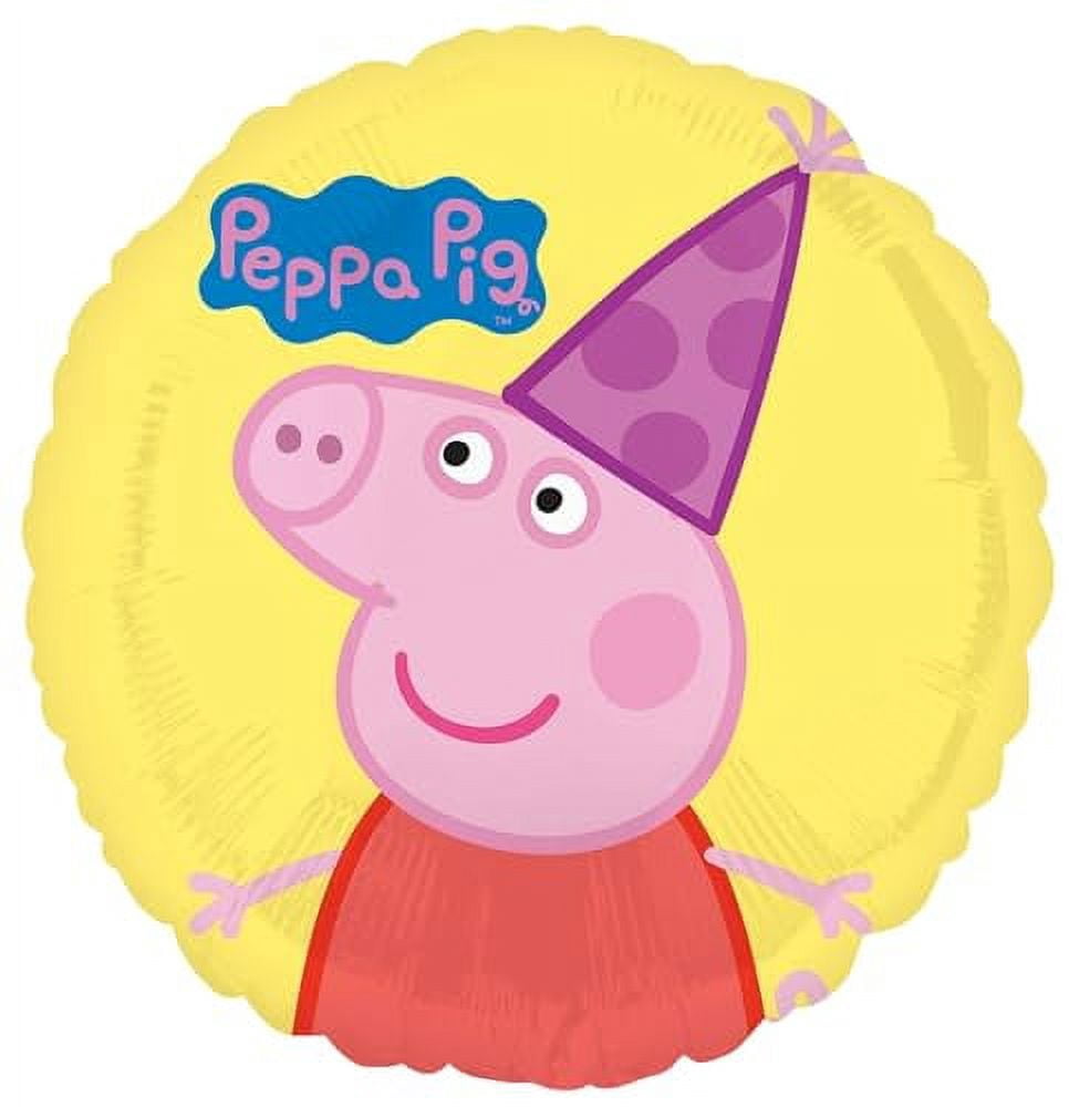 Anagram Peppa Pig and George Happy Birthday Party Supplies Foil Balloon Bouquet Decorations