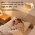thumbnail image 2 of Space Heater 1200W PTC Ceramic Fast Heating Portable Heater Floor Or Wall Mounted With Thermostat For Bedrooms Homes Offices 2 Heating Modes Overheating And Tipping Protection Compact Design, 2 of 5