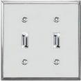 thumbnail image 2 of Jackson Deerfield 8CS102 Pro-Plate Steel Double Toggle Wall Plate, Chrome Finish, 2 of 2