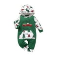 thumbnail image 2 of First Christmas Outfit Newborn Baby Boy Girl Christmas Romper Long Sleeve Hoodie Bodysuit Christmas Clothes One Piece, 2 of 9