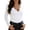 White, variant on Women's Slim Fit V Neck Long Sleeve Tee, Stretchy Basic Top, Lightweight Casual Layering Shirt
