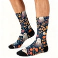 thumbnail image 6 of Men Women Halloween Printed Mid-Calf Socks Soft Breathable Stretch Comfort Fit Socks, 6 of 6