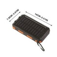 thumbnail image 3 of TOPRenddon Solar Charger Power Bank 10,000mAh, Portable Wireless Charger, 20W Fast Charging External Battery Pack with USB C for Cell Phones, Solar Panel Charger with Dual Flashlight for Camping, 3 of 9