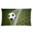 thumbnail image 1 of QIFEIHA Football Soccer Ball Pillowcase Cushion Cover Two Sides Printing Size 20x30 inch, 1 of 2