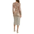 thumbnail image 2 of Badgley Mischka Womens Ombre Sequin Cocktail Dress, Nylon, 0, Gold, 2 of 4