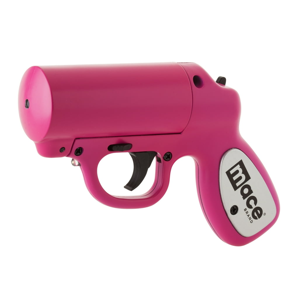 Mace Brand Pepper Gun Pepper Spray, Pink with Strobe LED