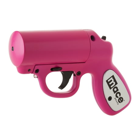 Mace Brand Pepper Gun Pepper Spray, Pink with Strobe LED