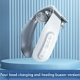 thumbnail image 4 of Massager | Electric Heated & Shoulder Relaxer | Ergonomic U-Shaped Physiotherapy Device | 4 Massage Heads | USB Charge | | Portable | White | 15x15x6cm, 4 of 9