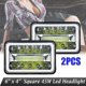 thumbnail image 3 of Pair 4inch x 6inch LED DRL Light Bulb Crystal Clear SeaLed Beam light lamp Headlight 6X4 Truck, 3 of 5