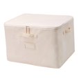 thumbnail image 4 of GUOOL Fabric Storage Boxes Organiser Foldable Blanket Storage Bag for Comforter Pillow With Lid C, 4 of 9