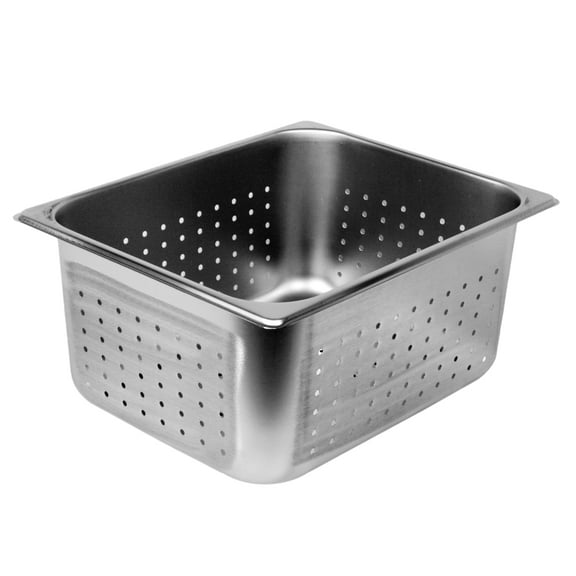 Excellante half size 6" deep perforated 24 gauge steam pans, comes in each
