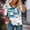 #0005-Sky Blue, variant on Womens Summer Tops Square Neck Flare Half Sleeve Floral Print Plus Size Spring Daily Wear Stylish Blouses Gift