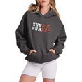 thumbnail image 1 of Gibobby Sudadera mujer con cierre, Sudaderas casuales para mujer, capucha con cordón, sudadera con capucha, manga larga(Gris,M), 1 of 4