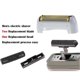 thumbnail image 4 of Shaver Replacement Foil and Cutters for Andis 17150 17200 Gold, 4 of 5