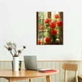 thumbnail image 3 of JRXY  Rustic Farmhouse Wall Decor Rose Flower Painting on Canvas Vintage Country Style Floral Artwork Farm Barn Decoration  16x20 in, 3 of 5
