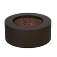 thumbnail image 6 of Real Flame Aegean 36" Round Steel Propane or Natural Gas Fire Pit Table in Dark Bronze, 6 of 10