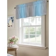 thumbnail image 6 of Blue Grey Gradient Valances for Windows, Rod Pocket Kitchen Valance Curtains - Soft & Washable Small Window Treatment for Living Room,&nbsp;Bathroom, Ombre Texture Atr, 54x18inch, 6 of 9