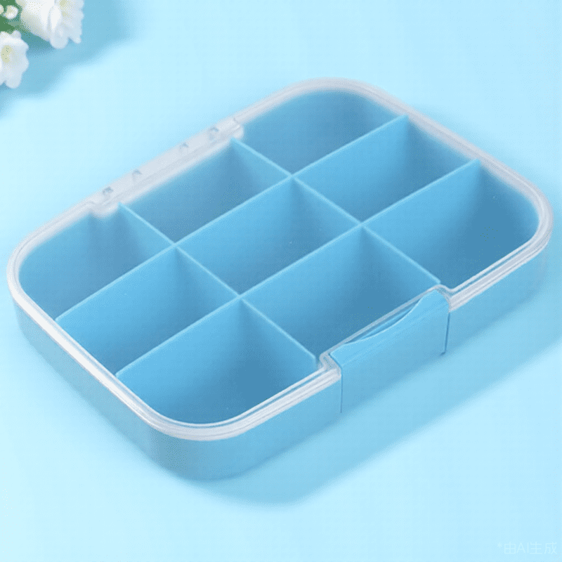 SWETRACE Daily Pill Organizer with Rectangular Shape Safe Use 1Set