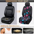 thumbnail image 5 of Eheartsgir Colorful Paw Print Pattern Quilted Design Car Seat Covers for Sedans, Polyester Machine Washable Car Front Seat Cover Quilted Protective Cover, 5 of 7