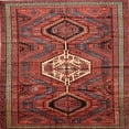 thumbnail image 1 of Ahgly Company Tapis d'Intérieur Lavable en Machine Carré Traditionnel Rouille Rose, 10 Pieds Carré, 1 of 7