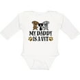 thumbnail image 3 of Inktastic Veterinarian Daddy is a Vet Boys or Girls Long Sleeve Baby Bodysuit, 3 of 5