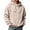 B02_Khaki, variant on Men's Hoodie Waffle Knit Pullover Long Sleeve Casual Loose Fit Sweatshirt Hooded Tops with Pockets Fall Fashion Outfits(A01_Hot Pink,M)