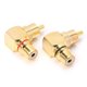 thumbnail image 4 of Gwong Electrónica 2 unids RCA Ángulo recto Masculino a hembra Conector chapado en oro 90 GRADO ADAPTADOR, 4 of 6