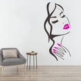 thumbnail image 2 of 1 pegatina de pared para salón de belleza, manicura, salón de uñas, pegatina de arte de pared, hermosa chica, cara, labios, decoración del hogar, pegatina, decoración de pared JAMW Sencillez, 2 of 5