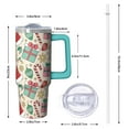 thumbnail image 2 of Christmas Day 30oz Tumbler with Straw and Handle, Holiday Santa Snowman Mug, Stainless Steel Insulated Cup, Winter Festive Gifts for Women Men, 2 of 5