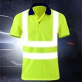 thumbnail image 3 of Toimothcn Safety Shirts For Men High Visibility Polo Shirts For Men Pullover Reflective Short Sleeve Tee Shirts Tops Or1 M, 3 of 4