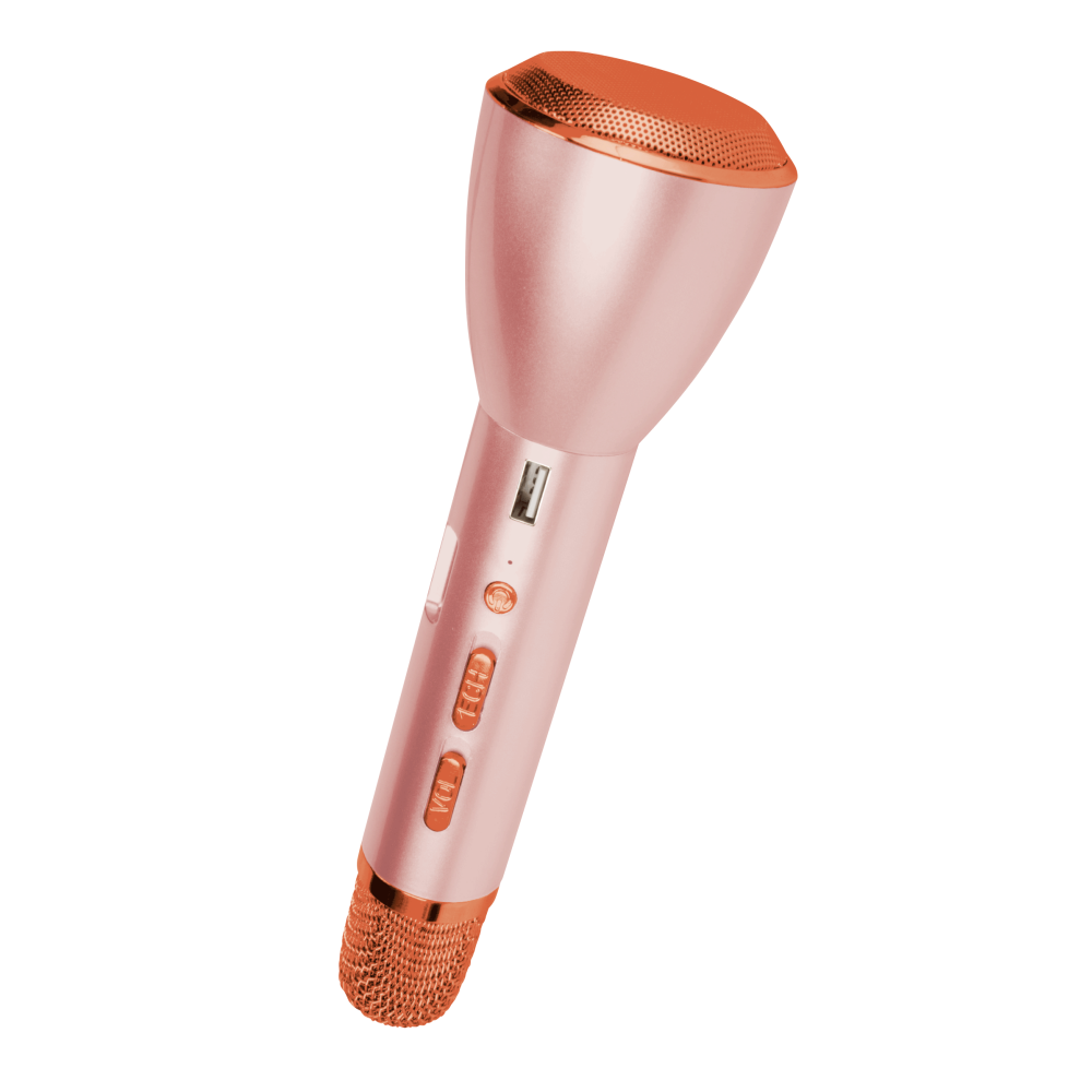 Singalong Bluetooth Wireless Karaoke Microphone and Speaker (Rose Gold