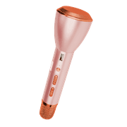 Sing-along Bluetooth Wireless Karaoke Microphone and Speaker (Rose Gold)