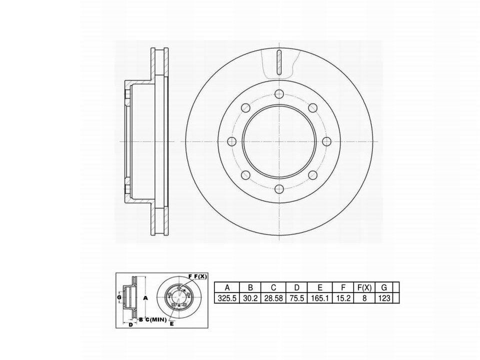 Winstop Brake Rotor, Front WS230809, Dodge D350 1993-1981