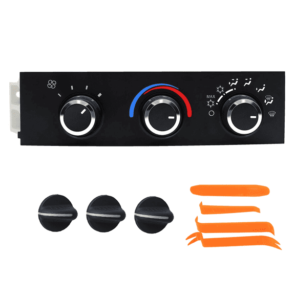 NURATIT AC Heater Climate Control Module Switch Panel Part Number 599-217 for Chevrolet GMC Savana Models Complete HVAC Control Unit