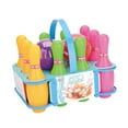 thumbnail image 4 of Juego de bolos para niños, actividad preescolar con estante, juego de ocio de interior interior interior para niños de bolos para niños niñas para Coloful 19cm, 4 of 10