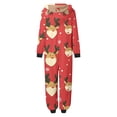 thumbnail image 5 of Odeerbi Christmas Onesie Pajamas for Family Holiday Sleep Jumpsuit Long Sleeve Family Christmas Pajamas Matching Sets Mom Printed Loungewear Jumpsuit Sleepwear Xmas PJs Set Red, 5 of 7