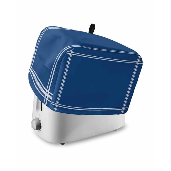Toaster Cover 4 Slice Solid Color Toaster Oven Cover with Pockets Navy Blue Dustproof Bakeware Protector Small Kitchen Appliance Dust Covers and Fingerprint Protection