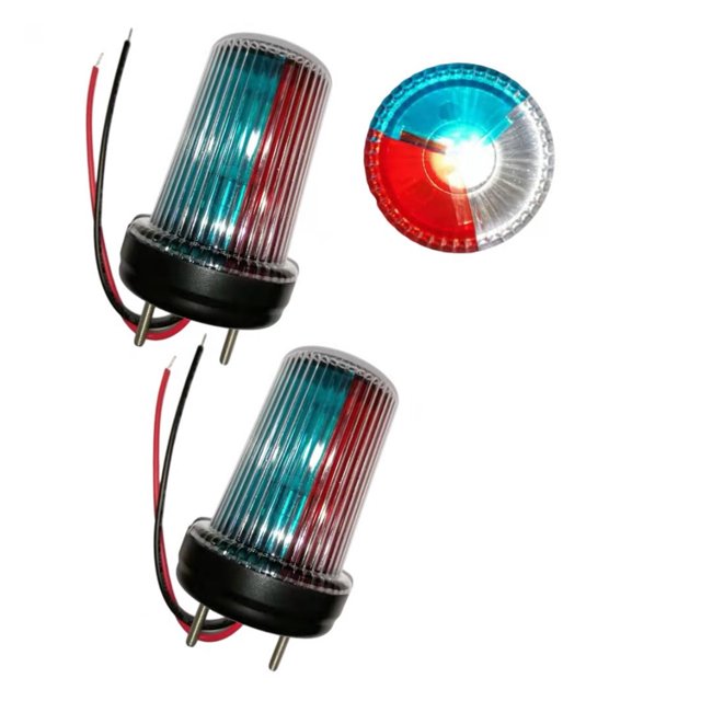 Marine Boat LED Bulb, Replaceable Masthead Three-Color Anchor Navigation Light 10-24VDC 1NM 85.5MM(H) ,High Bright