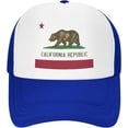 thumbnail image 2 of California-Republic Trucker Hat Mesh Baseball Caps Men Sun Hat Women Dad Hat Ball Hat Adjustable Cowboy Hat, 2 of 9