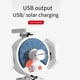 thumbnail image 4 of Bewildely Lámpara LED con energía Solar Control remoto USB recargable 4 hojas al aire libre emergencia impermeable luces colgantes linterna jardín hogar Iluminación y accesorios Bewildely HA074568-01, 4 of 6