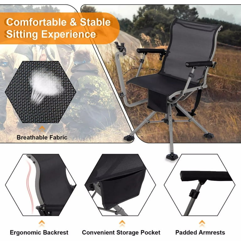 Hunting blind chair with gun rest hotsell