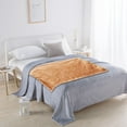 thumbnail image 4 of Danhjin Throw Blanket Plushs Soft Cozy Plain Color Fall Bedding Fleece Conditioning Blankets for Couch Bed Sofa, Dorm Room Winter Warming Decor, 27.55x39.37 Inches, 4 of 9
