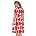 thumbnail image 2 of Bixox Robe d'Été à Manches Courtes pour Femmes Robe Ample Longueur Genou avec Poches-Canada, 2 of 7