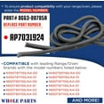 thumbnail image 3 of Whole Parts Range Oven Door Seal Gasket (Including 27 Mounting Clips) Part# DG63-00705A - Replacement and Compatible with Some Samsung Ranges or Ovens, 3 of 6