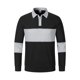 thumbnail image 4 of pstuiky camisas de manga larga para hombre, Camiseta de manga larga con solapa y botones de color liso para hombre salir tops m, 4 of 5