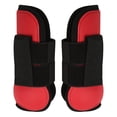thumbnail image 1 of 1 par de botas para tendón de caballo, suaves, evitan resbalones, fáciles de pegar, botas de fetlock de caballo con carcasa de PU para caballos, patas delanteras rojas L, 1 of 14