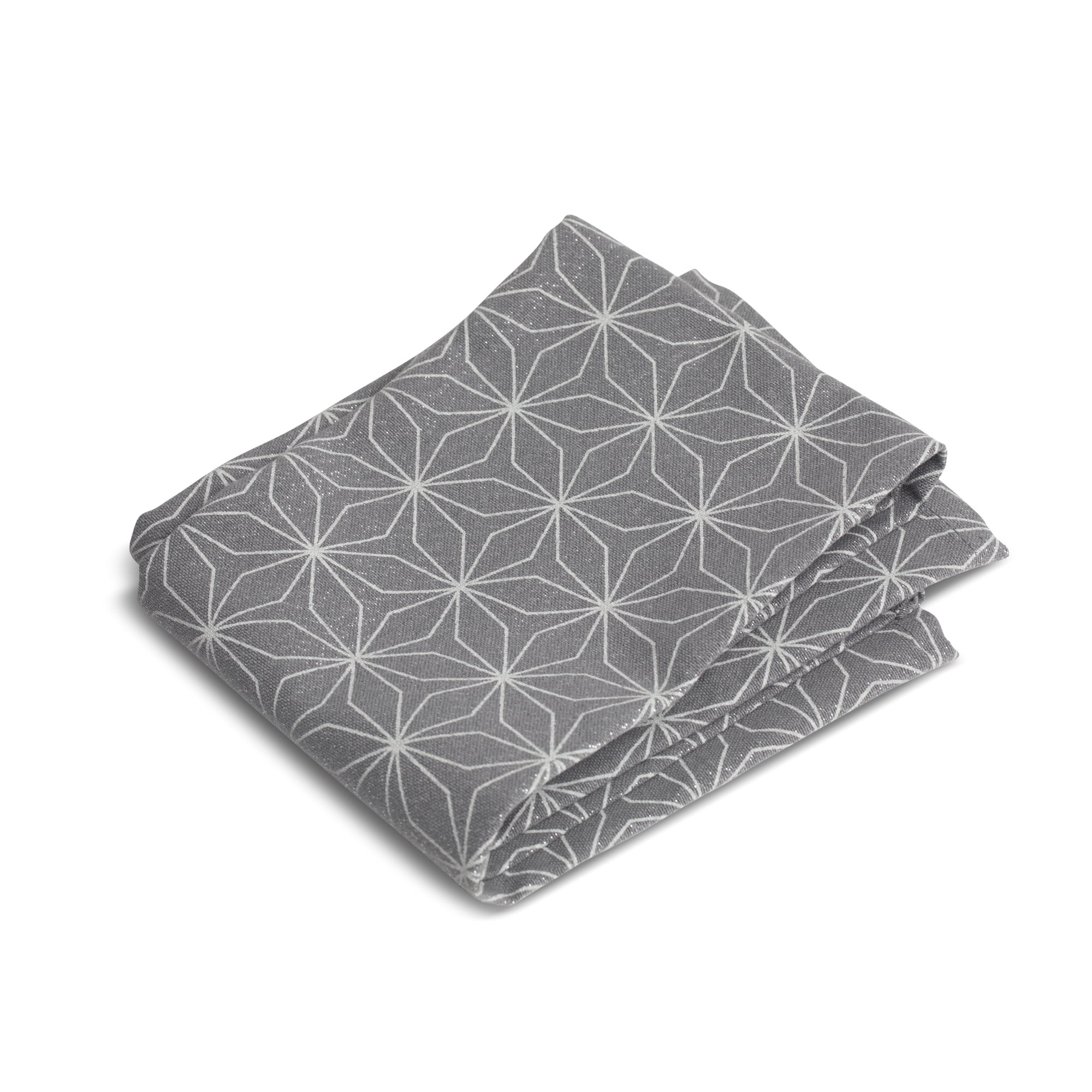 Thyme & Table Kitchen Towels, Gray Star, 4 Pack Set