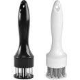 thumbnail image 1 of Needle Meat Tenderizer, Manual Meat Tenderizer With 21 Professional Stainless Steel Needles, For Tenderizing Steak Beef Chicken Fish (2 Pcs Black + Wh, 1 of 4