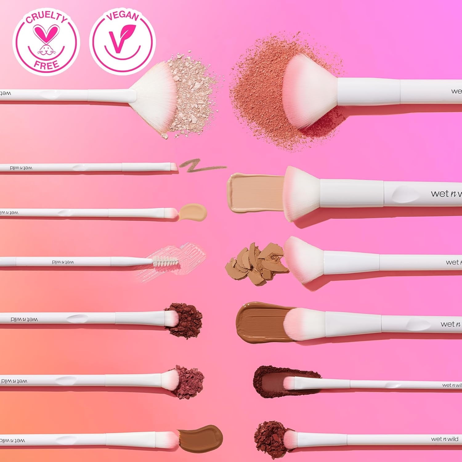 (6 pack) wet n wild Essential Cosmetic Brush - Crease Blending, Eyeshadow Application